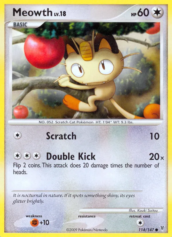 Meowth #114 – Supreme Victors card