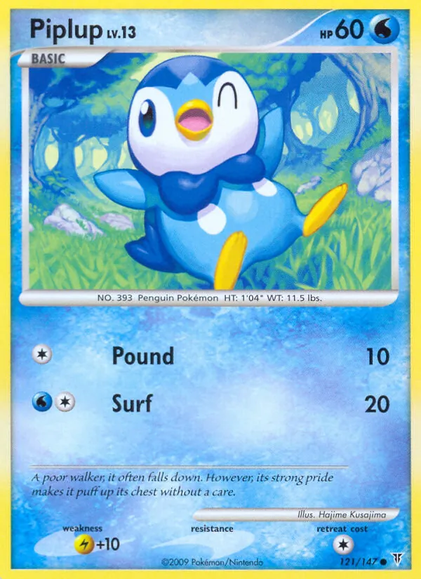 Piplup #121 – Supreme Victors card