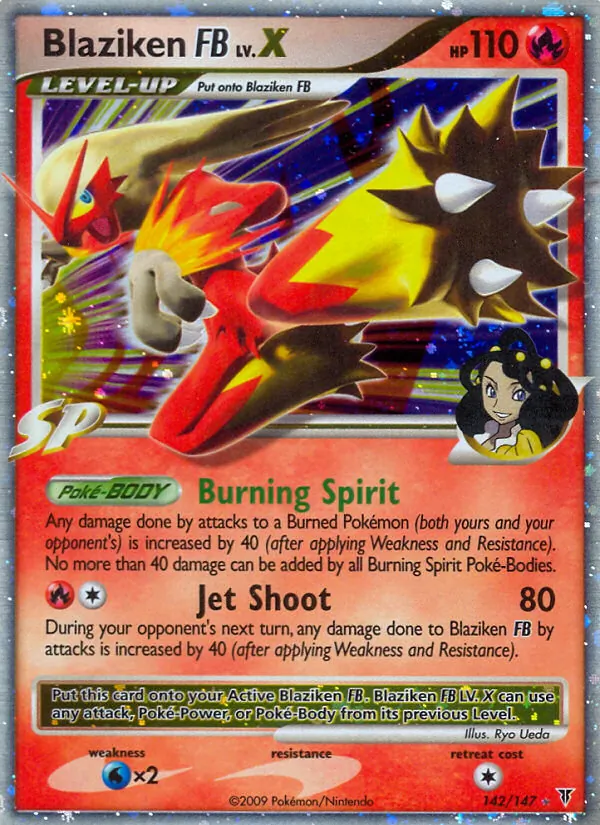 Blaziken FB LV.X #142 – Supreme Victors card