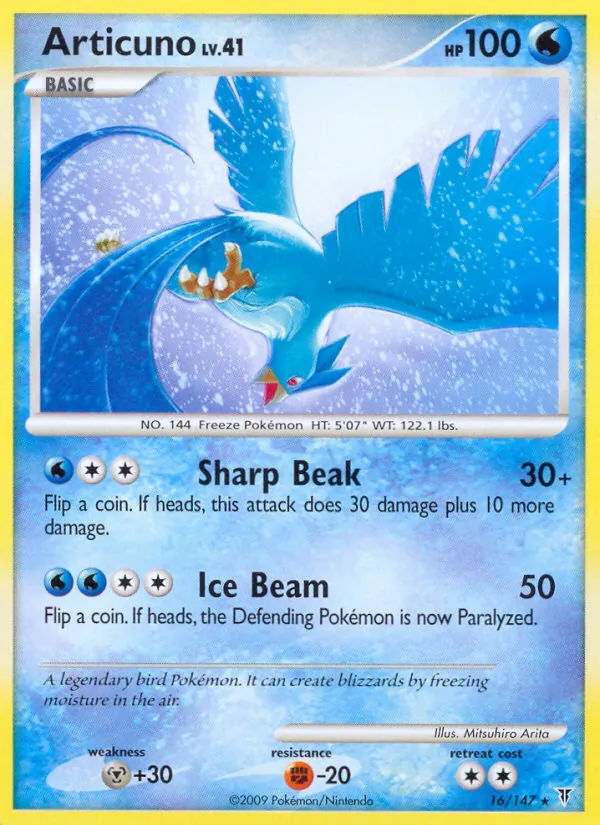 Articuno #16 – Supreme Victors card