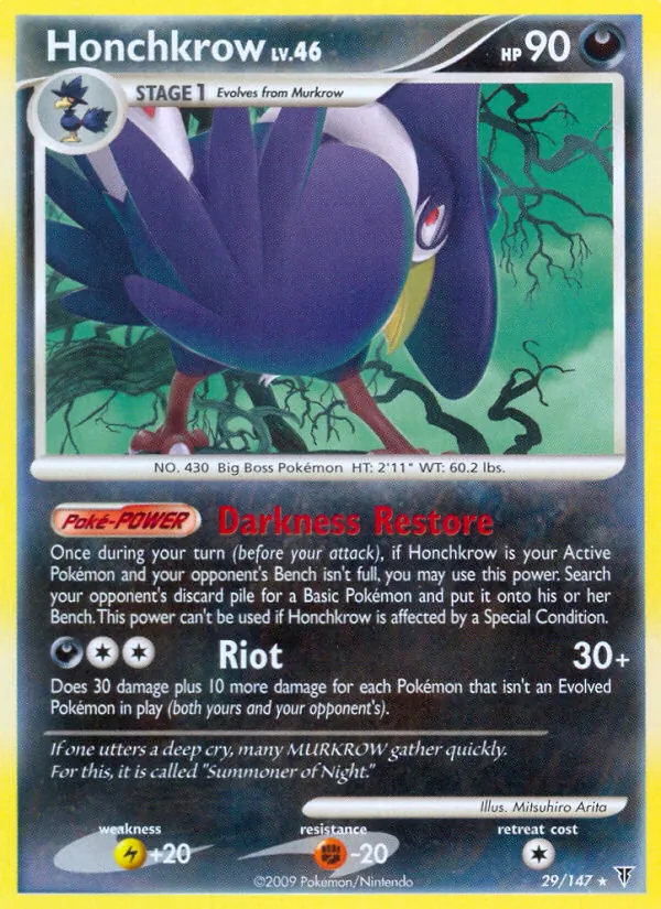 Honchkrow #29 – Supreme Victors card