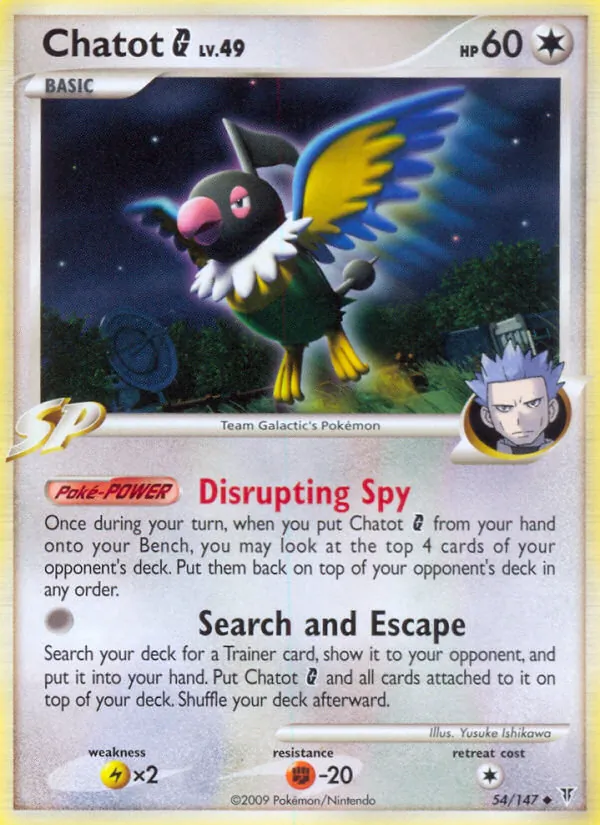Chatot G #54 – Supreme Victors card