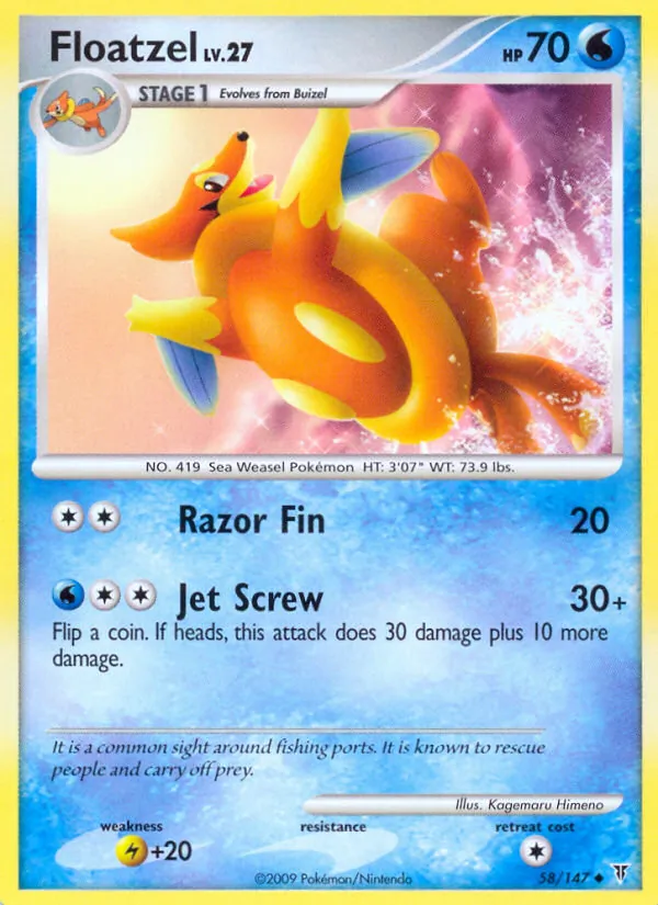 Floatzel #58 – Supreme Victors card