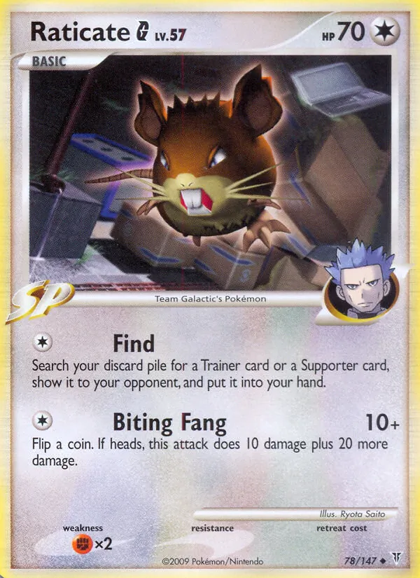 Raticate G #78 – Supreme Victors card