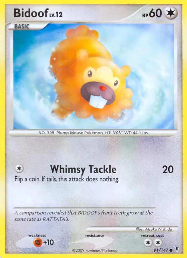 Bidoof #91 – Supreme Victors card