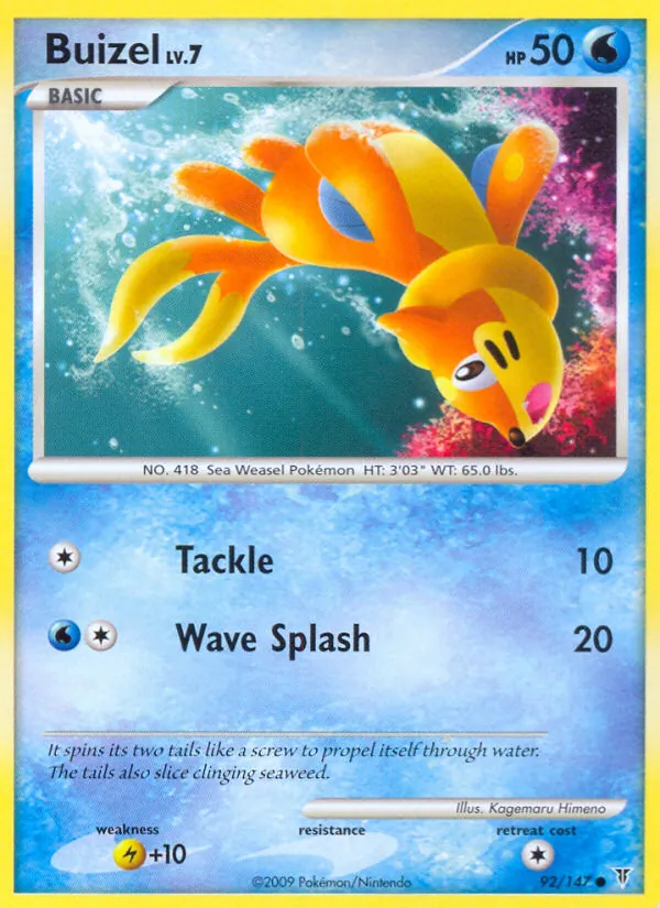 Buizel #92 – Supreme Victors card