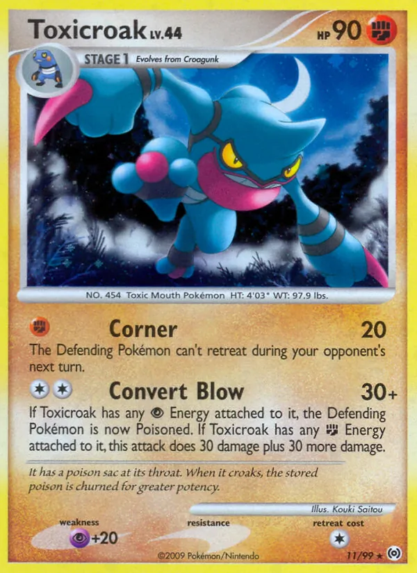 Toxicroak #11 – Arceus card