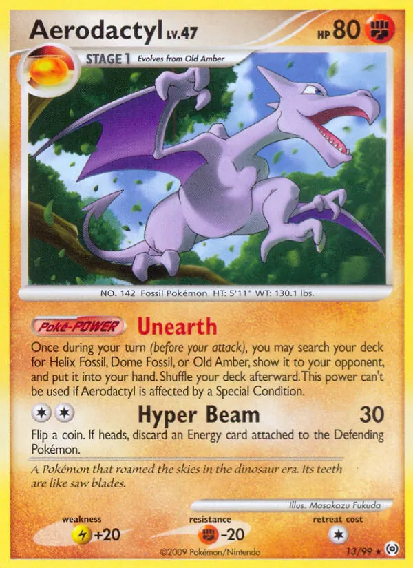 Aerodactyl #13 – Arceus card