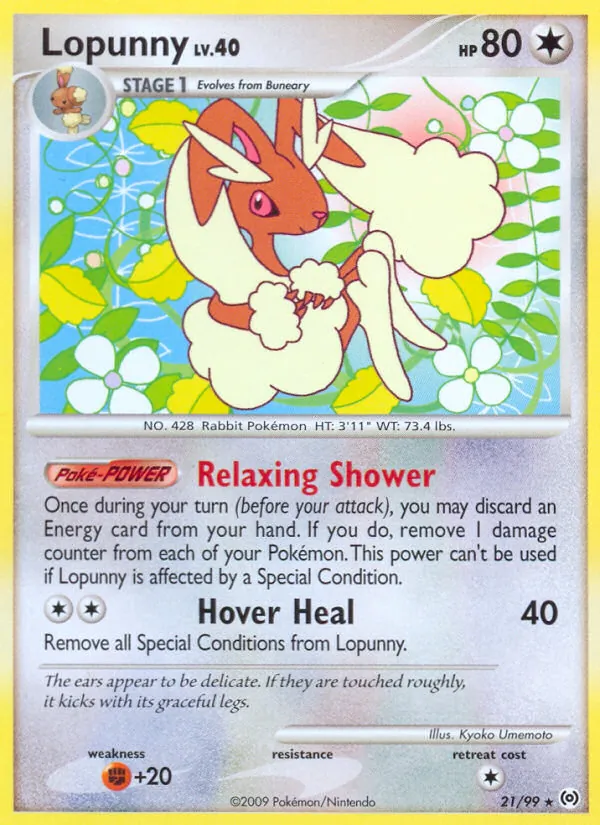 Lopunny #21 – Arceus card