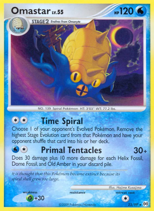 Omastar #23 – Arceus card