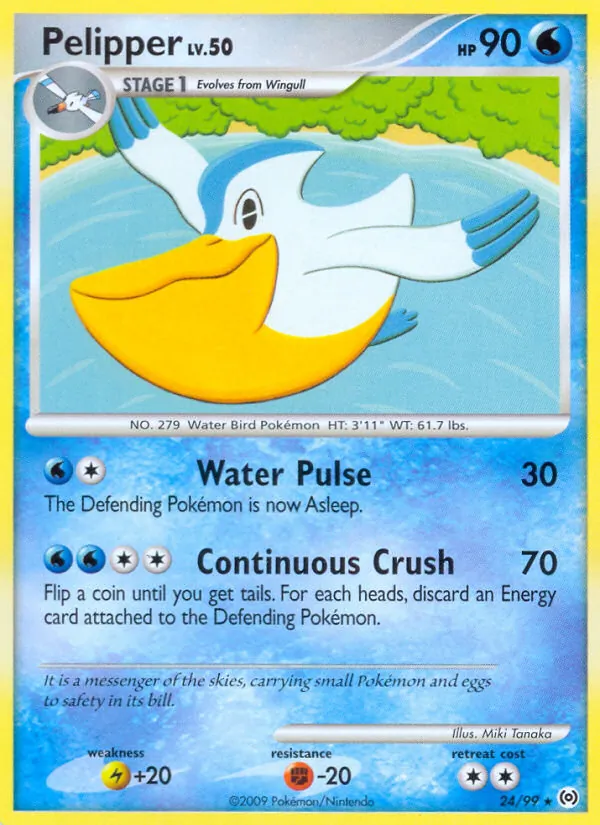 Pelipper #24 – Arceus card