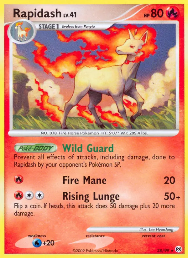 Rapidash #28 – Arceus card