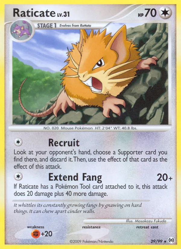 Raticate #29 – Arceus card