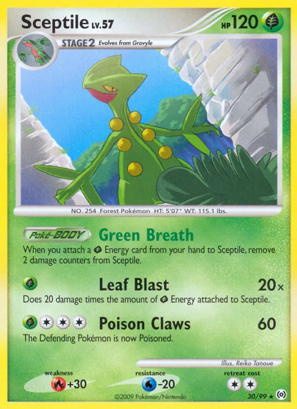 Sceptile #30 – Arceus card