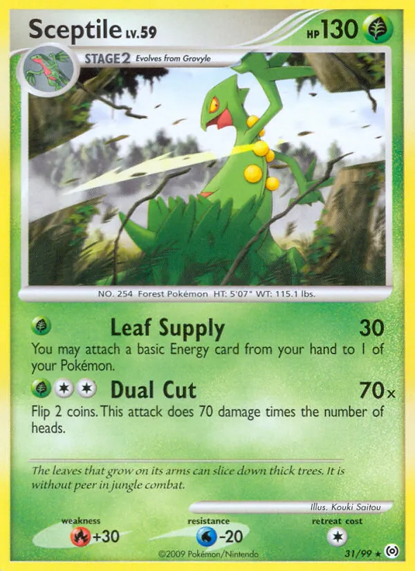 Sceptile #31 – Arceus card