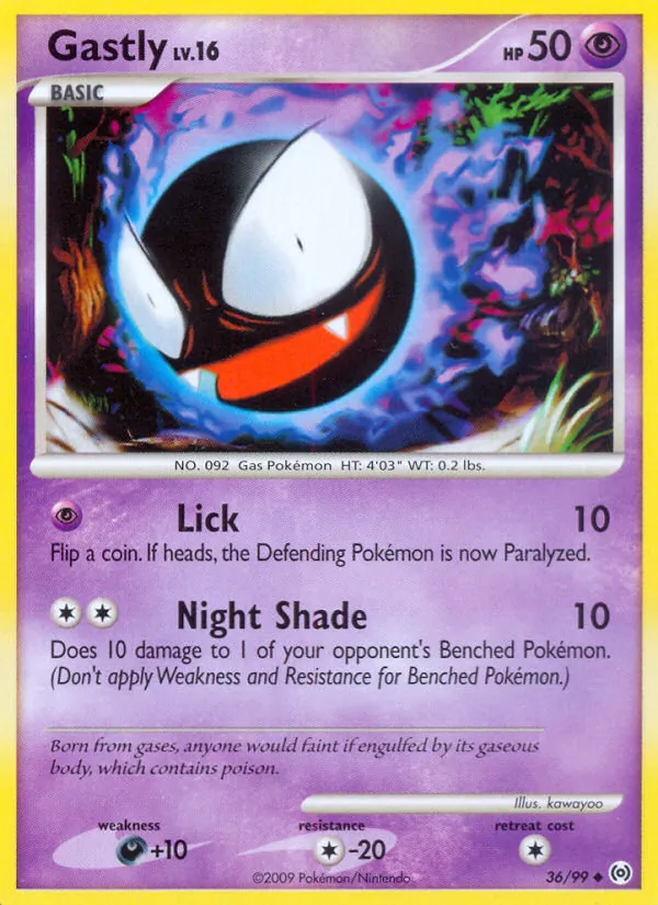 Gastly #36 – Arceus card