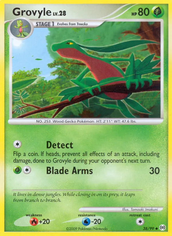 Grovyle #38 – Arceus card