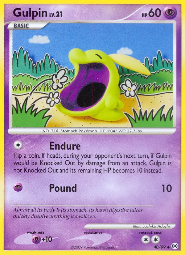 Gulpin #40 – Arceus card