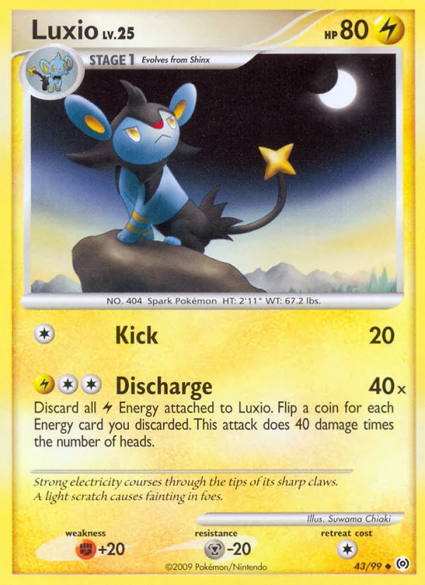 Luxio #43 – Arceus card