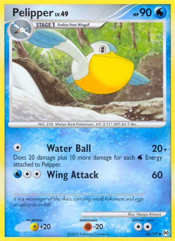 Pelipper #45 – Arceus card
