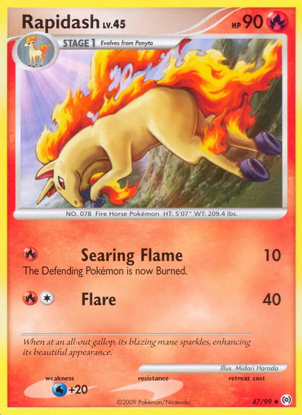 Rapidash #47 – Arceus card
