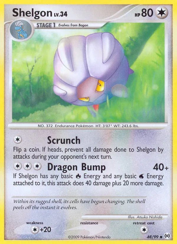 Shelgon #48 – Arceus card