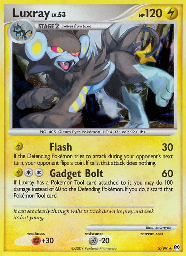 Luxray #5 – Arceus card