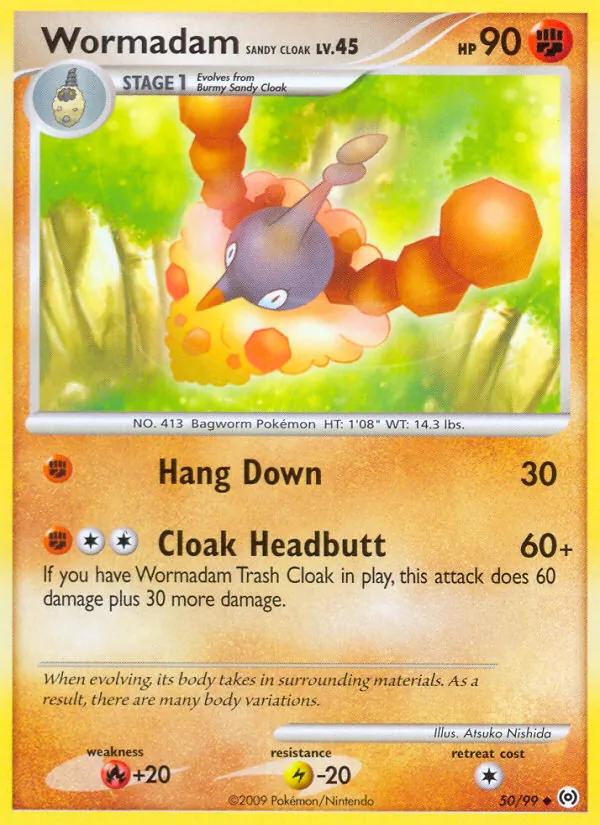 Wormadam Sandy Cloak #50 – Arceus card