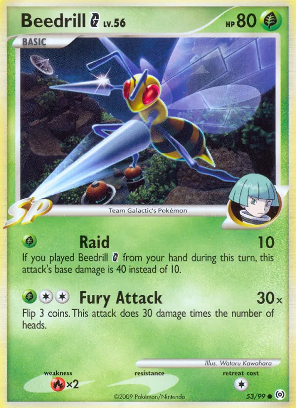 Beedrill G #53 – Arceus card