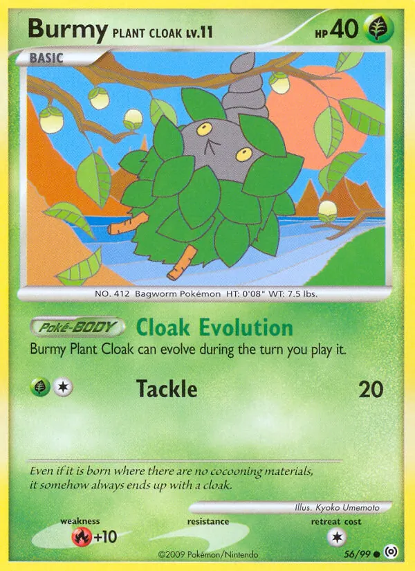 Burmy Plant Cloak #56 – Arceus card