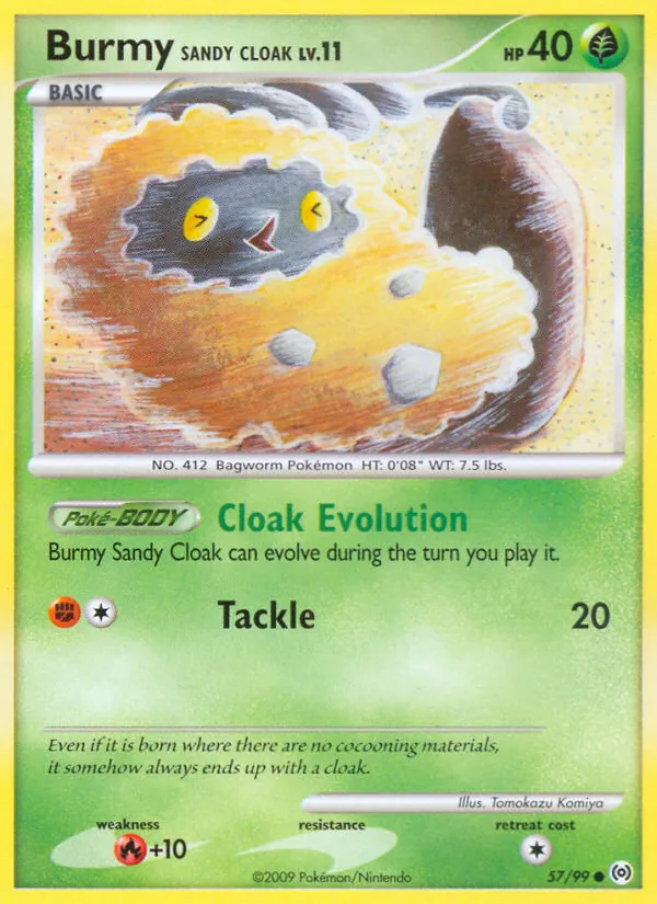 Burmy Sandy Cloak #57 – Arceus card