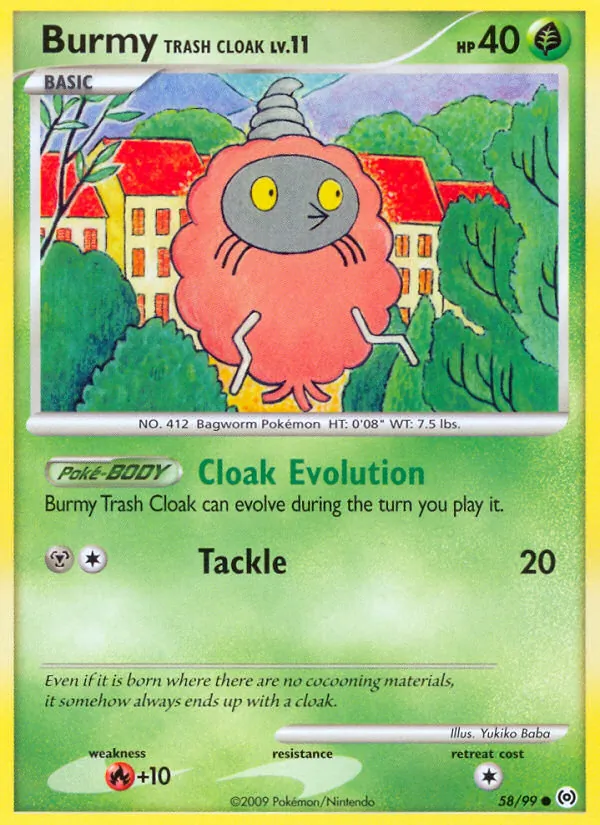 Burmy Trash Cloak #58 – Arceus card