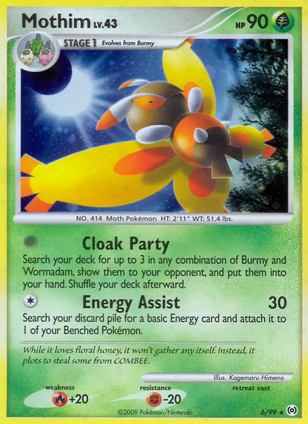 Mothim #6 – Arceus card