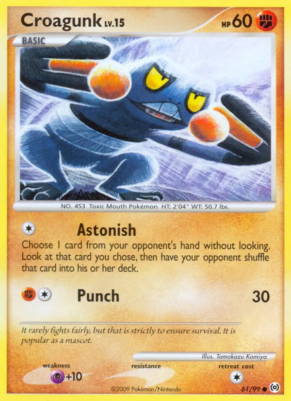 Croagunk #61 – Arceus card