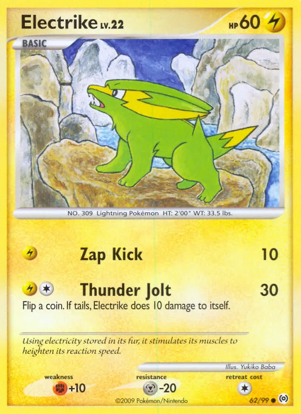Electrike #62 – Arceus card