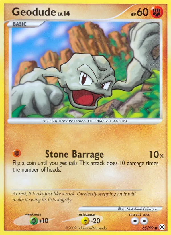 Geodude #65 – Arceus card