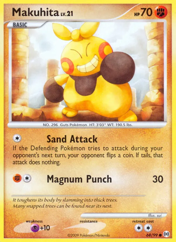 Makuhita #68 – Arceus card