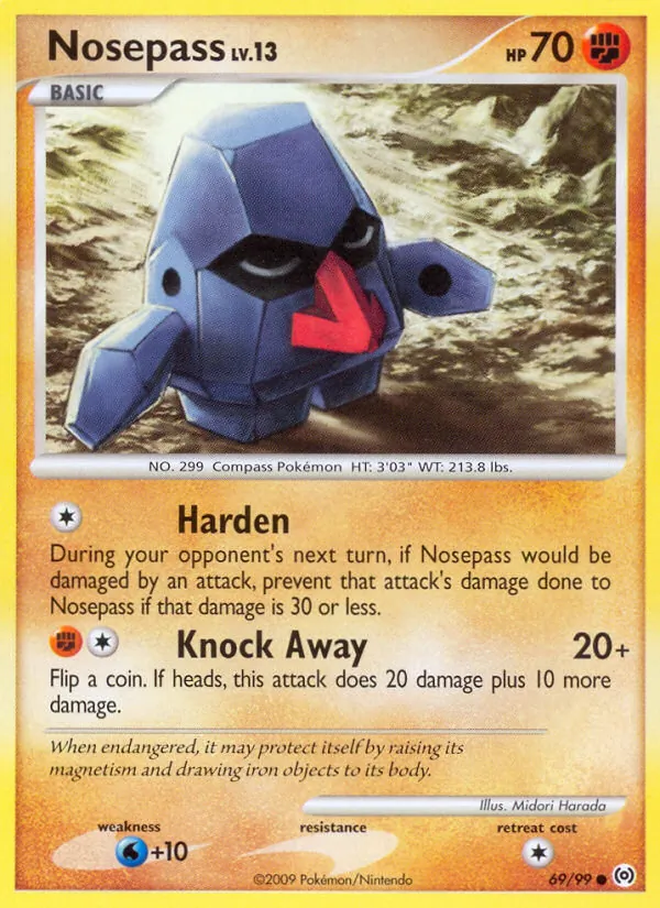 Nosepass #69 – Arceus card