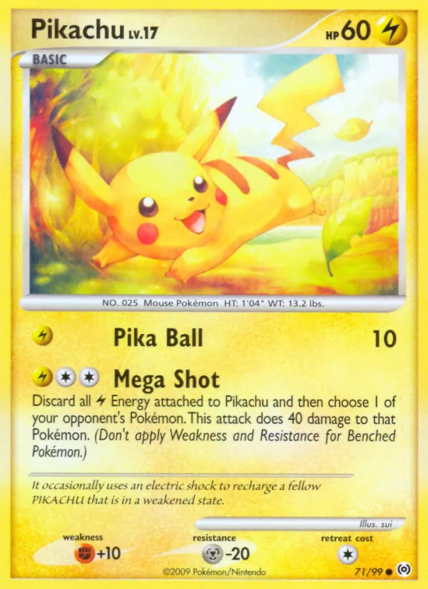 Pikachu #71 – Arceus card