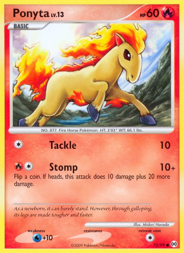Ponyta #72 – Arceus card