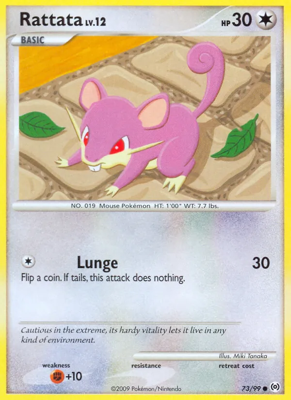 Rattata #73 – Arceus card