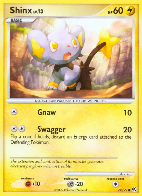 Shinx #74 – Arceus card