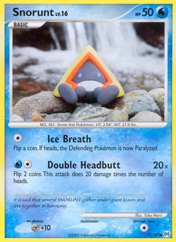 Snorunt #75 – Arceus card