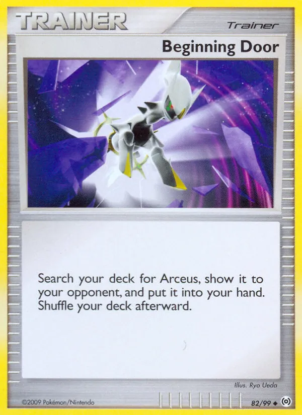 Beginning Door #82 – Arceus card