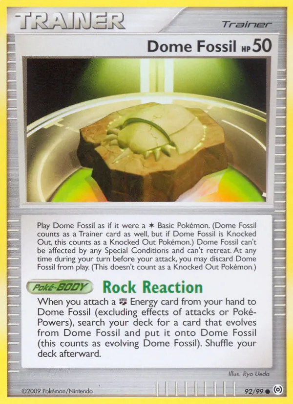 Dome Fossil #92 – Arceus card