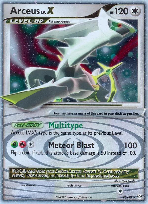 Arceus LV.X #95 – Arceus card
