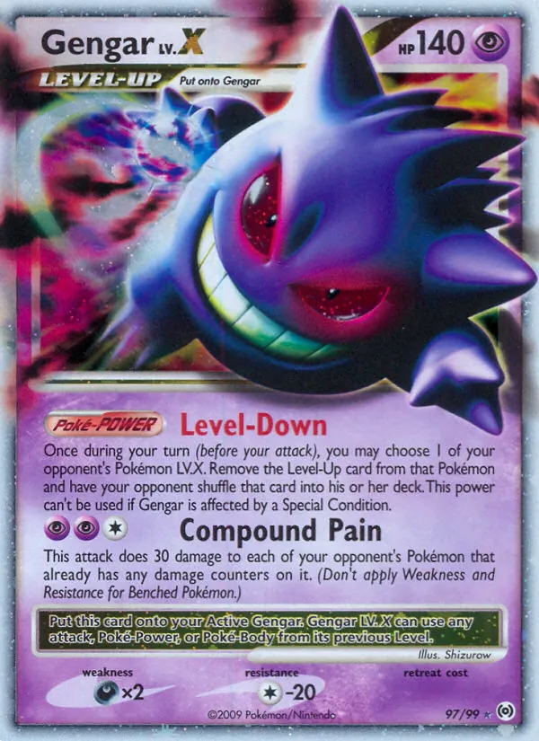 Gengar LV.X #97 – Arceus card