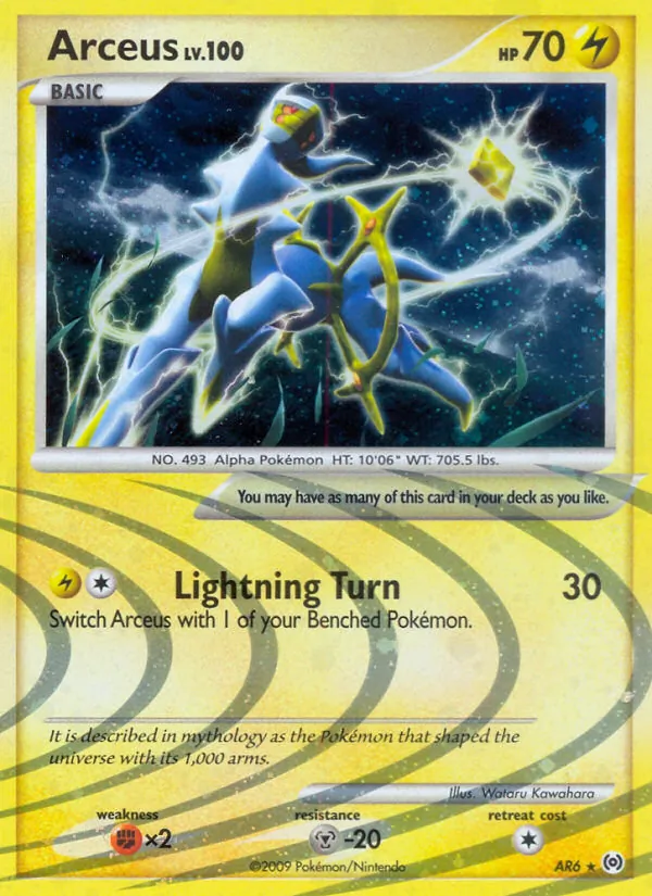 Arceus #AR6 – Arceus card