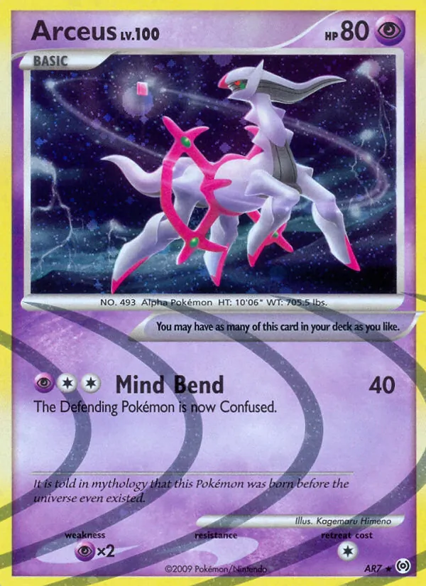 Arceus #AR7 – Arceus card
