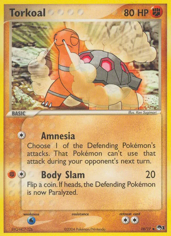 Torkoal #10 – POP Series 1 card